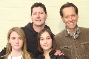 Feaya, Jez, Richd E. Grant and me